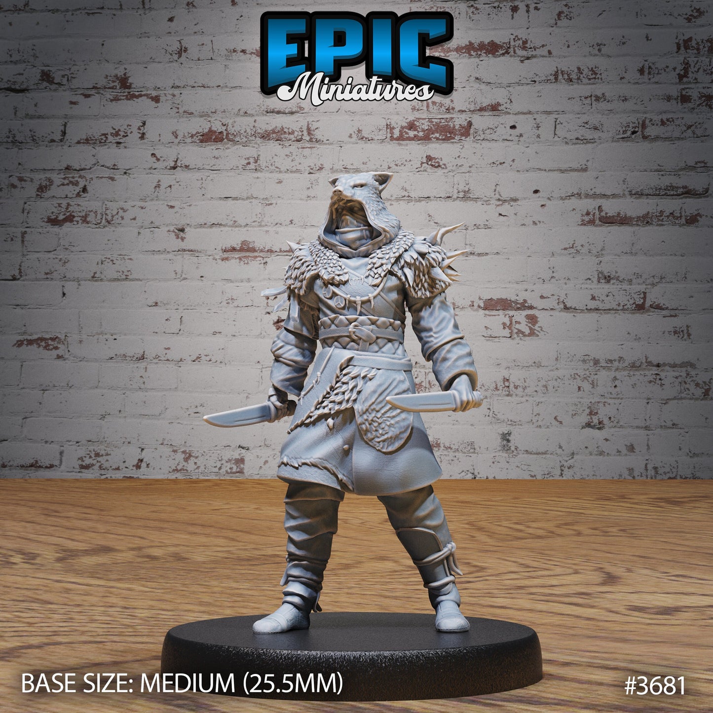 Mountain Wolf Bandit (3 Variants Available) - Epic Miniatures