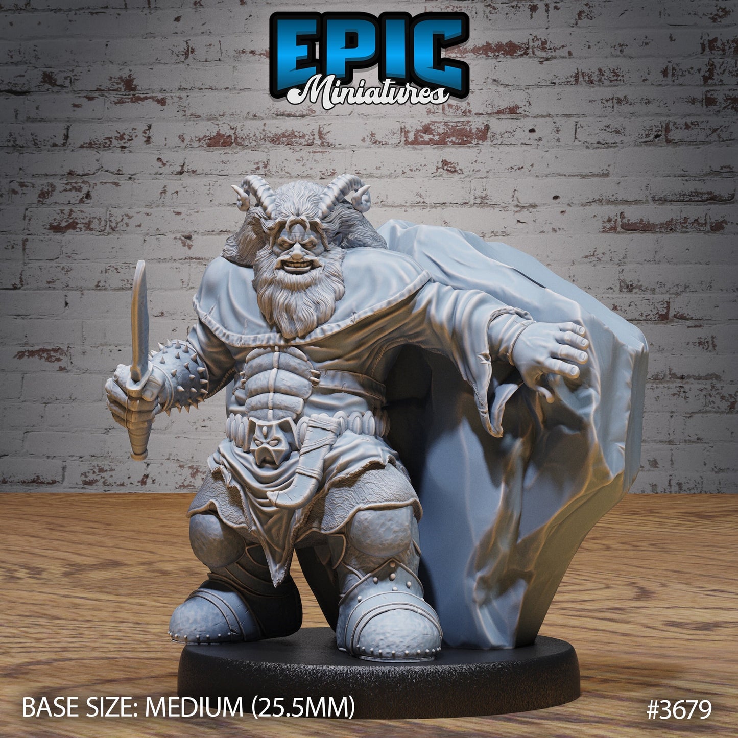 Dwarf Tiefling (3 Variants Available) - Epic Miniatures