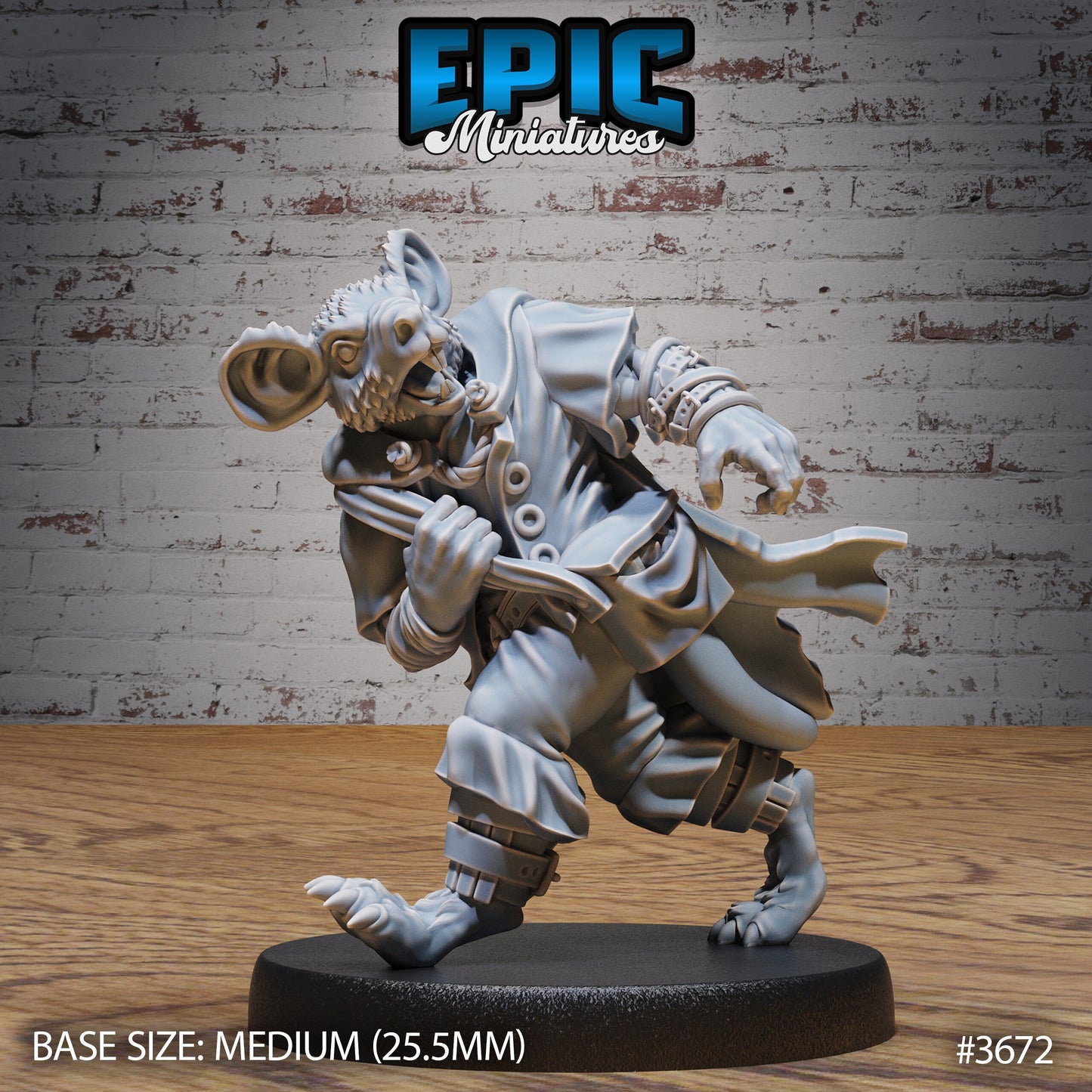 Mice Folk Raiders, Set 2 (4 Variants Available) - Epic Miniatures