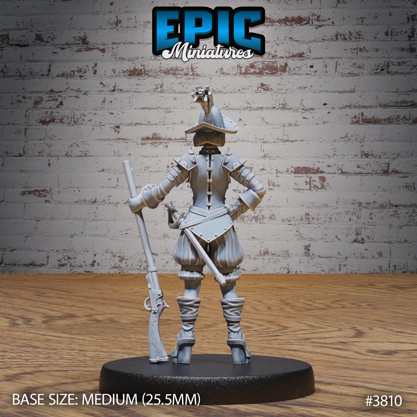 Young Conquistador Female (3 Variants Available) - Epic Miniatures