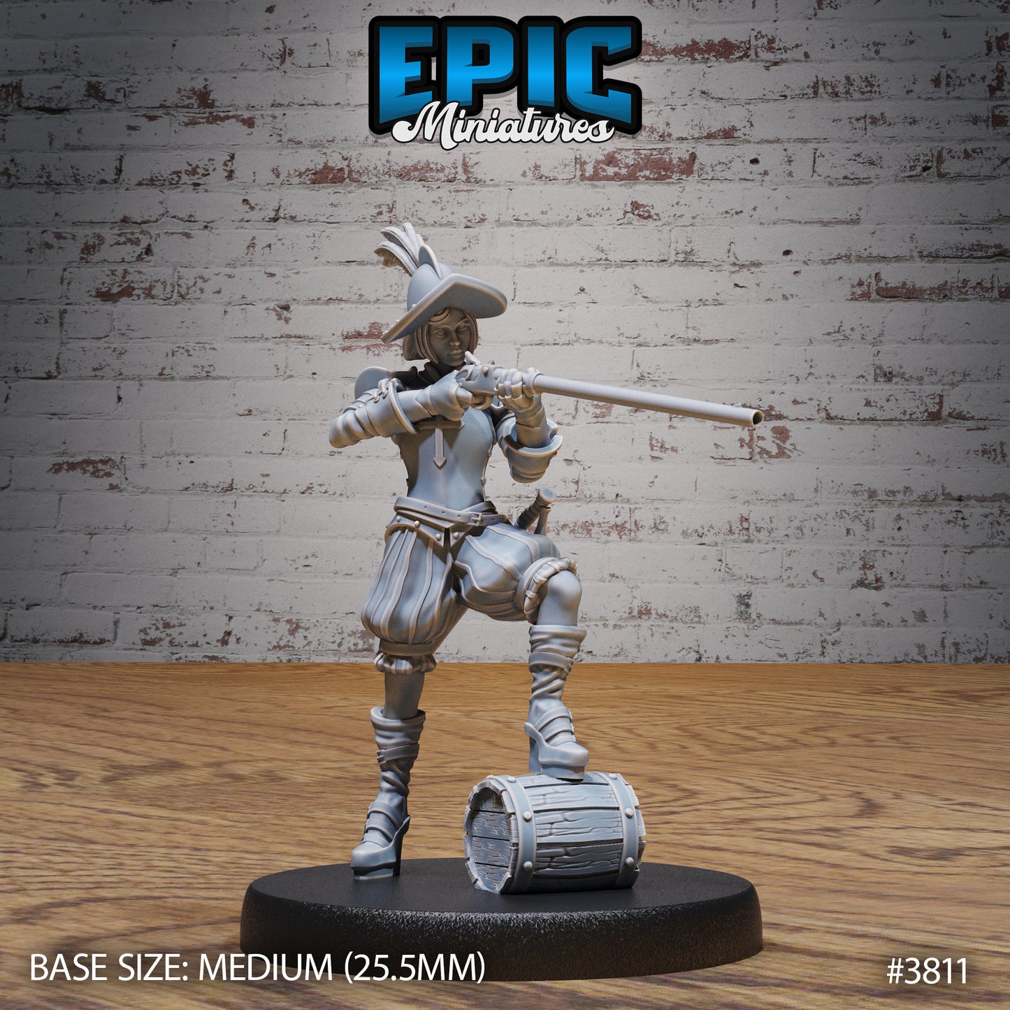 Young Conquistador Female (3 Variants Available) - Epic Miniatures
