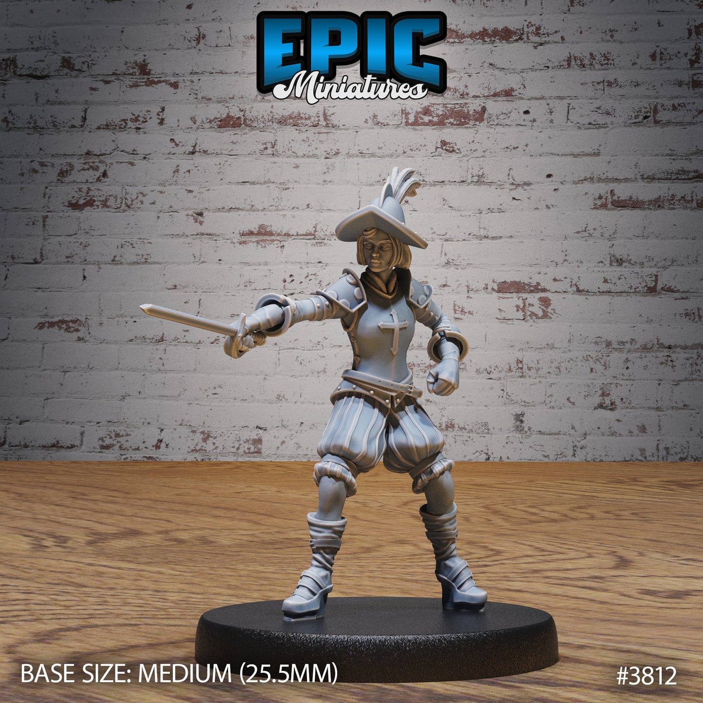 Young Conquistador Female (3 Variants Available) - Epic Miniatures