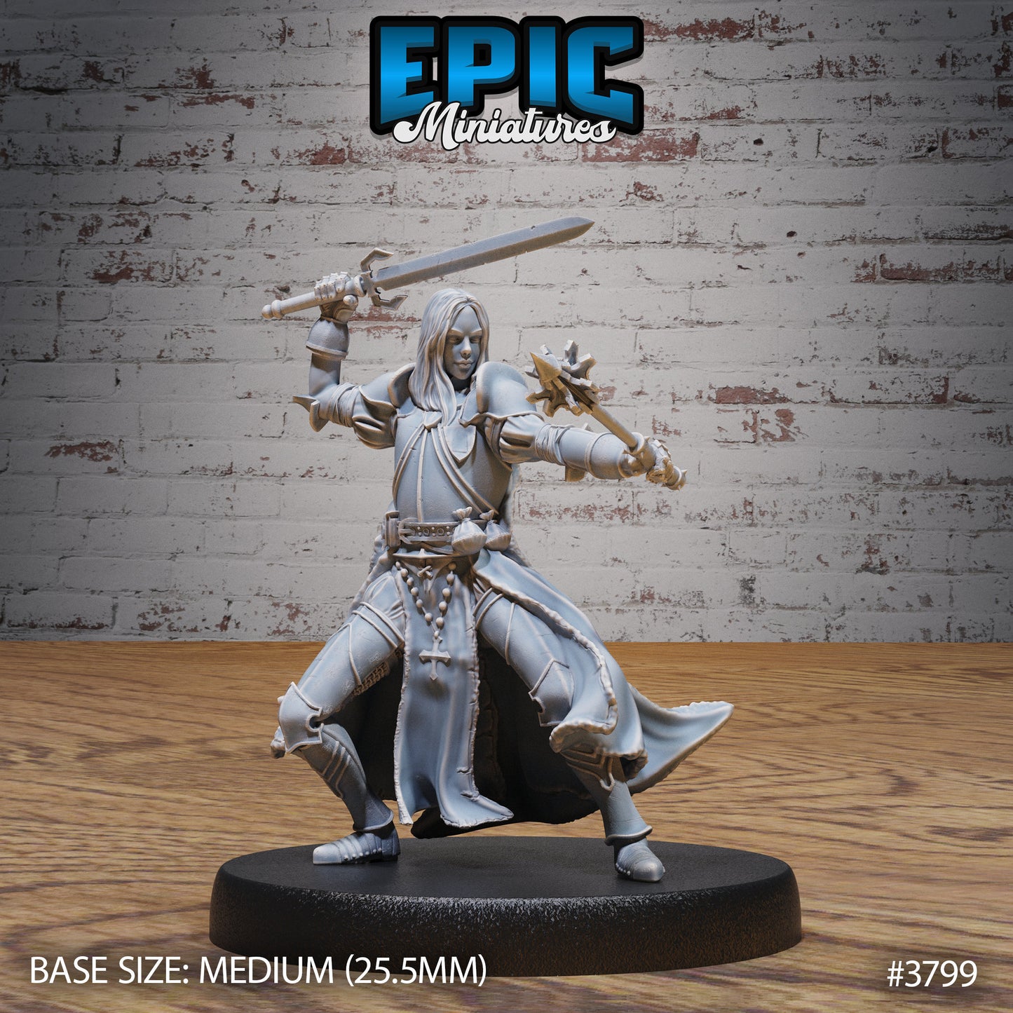 New World Cleric (3 Variants Available) - Epic Miniatures