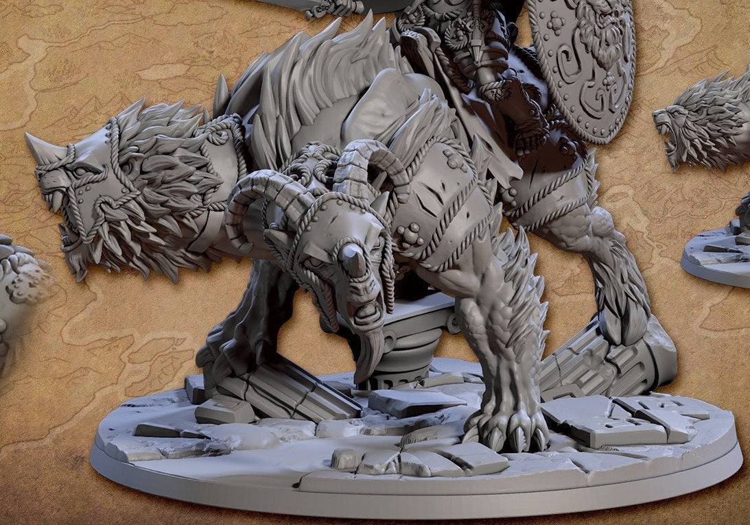 Bolg Riding an Ignis Chimera (2 Variants Available) - Artisan Guild