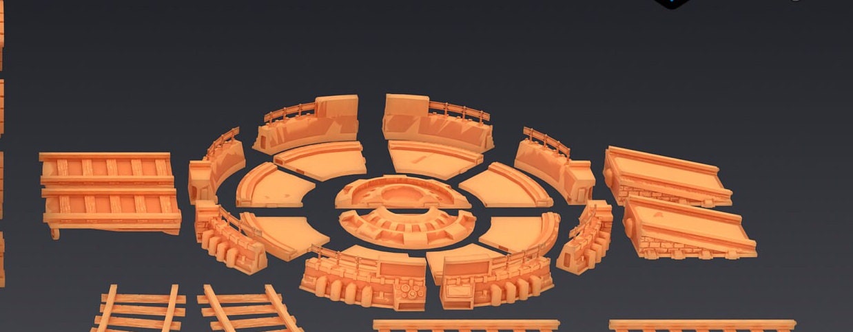 Steam Tech Railway Set - Epic Miniatures