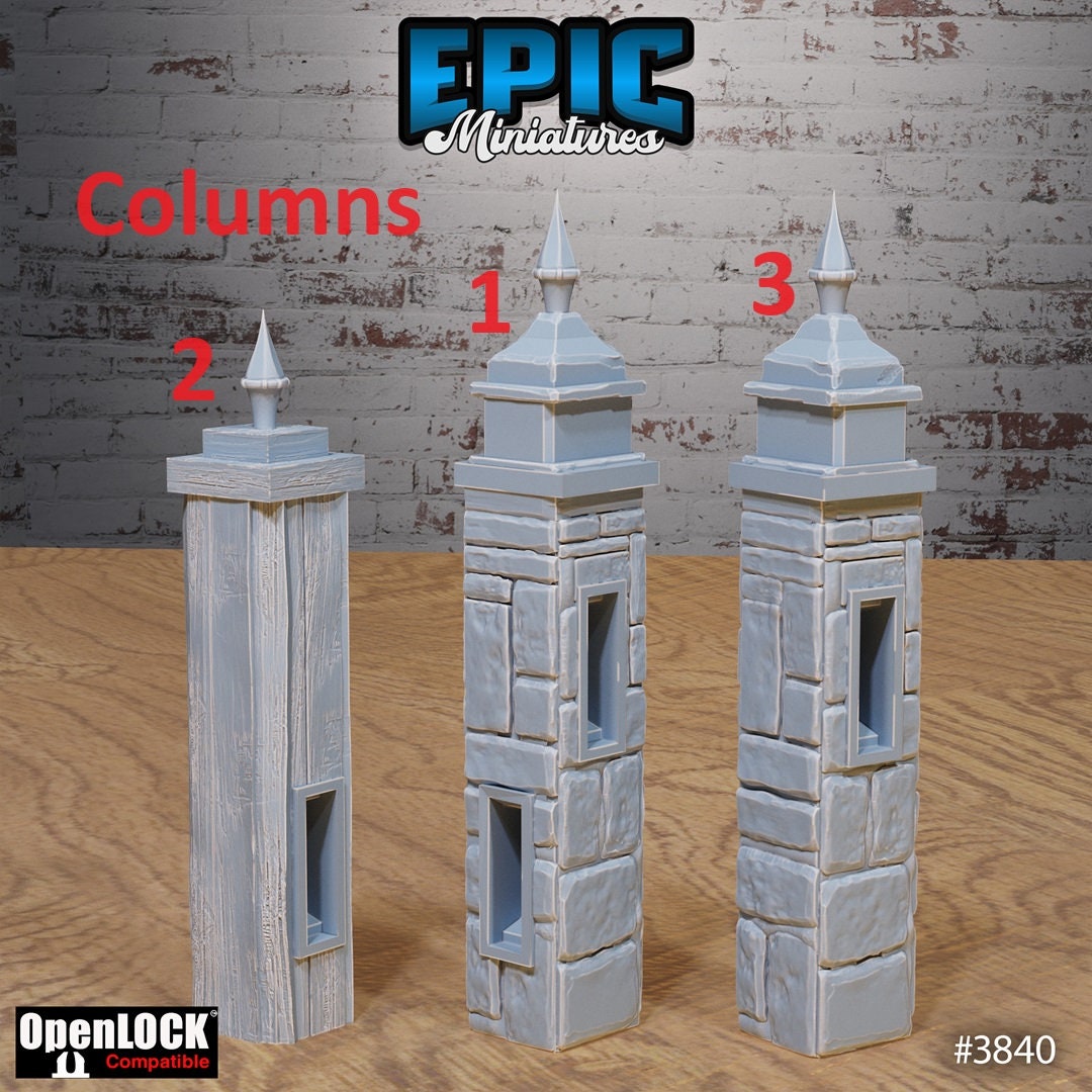 Modular Graveyard Tiles, Docerations Set (OpenLock) - Epic Miniatures