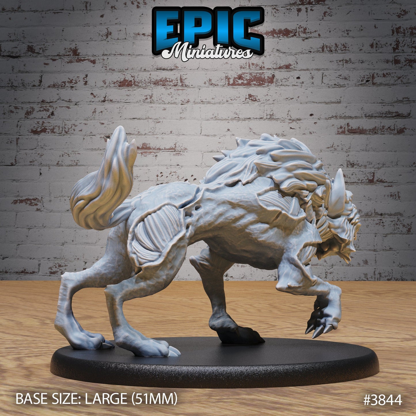 Undead Dire Wolf (3 Variants Available) - Epic Miniatures