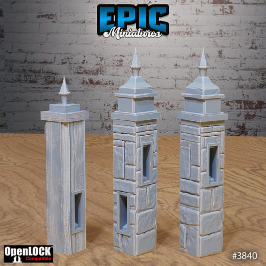 Modular Graveyard Tiles, Docerations Set (OpenLock) - Epic Miniatures