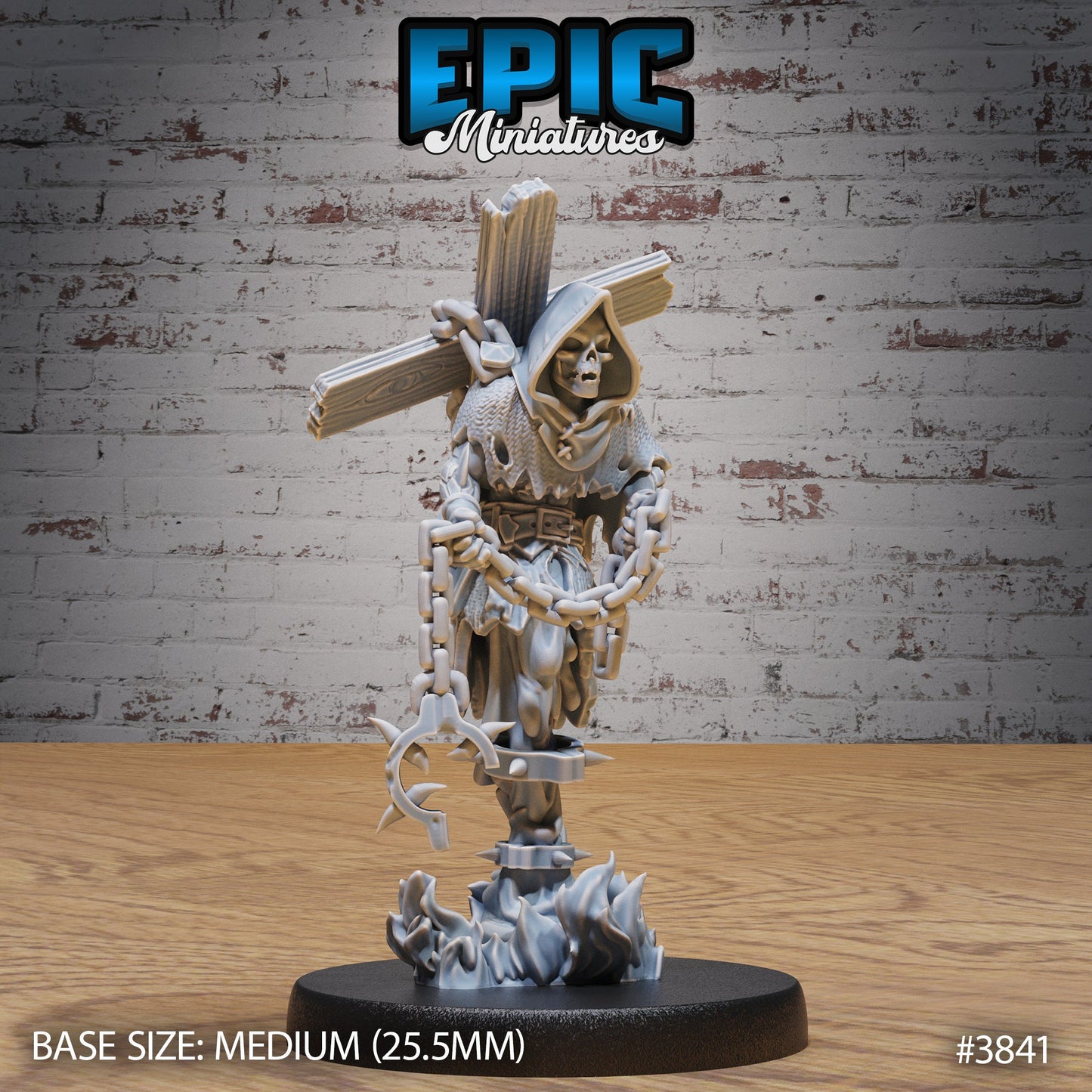 Fire Ghost Skeleton (3 Variants Available) - Epic Miniatures