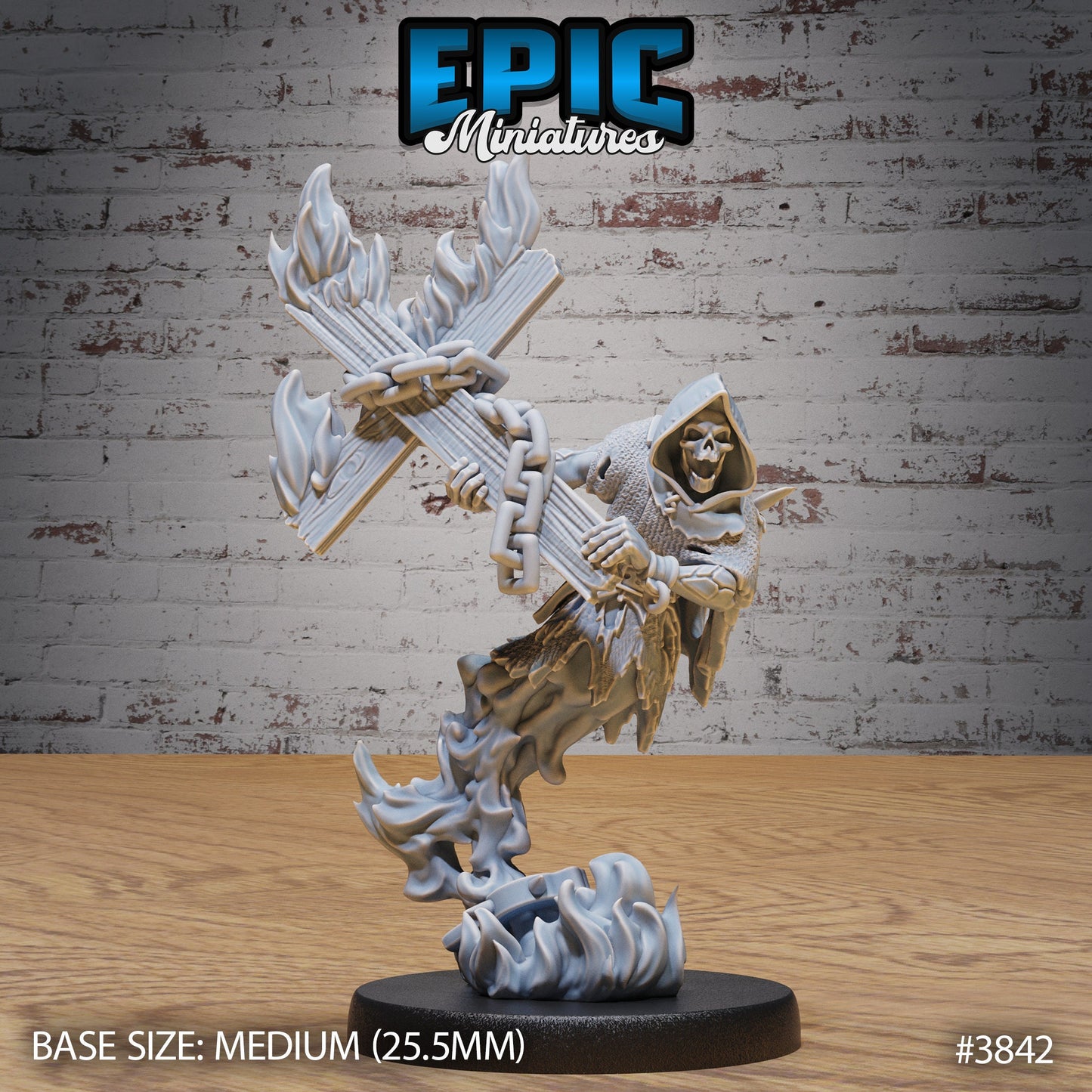 Fire Ghost Skeleton (3 Variants Available) - Epic Miniatures