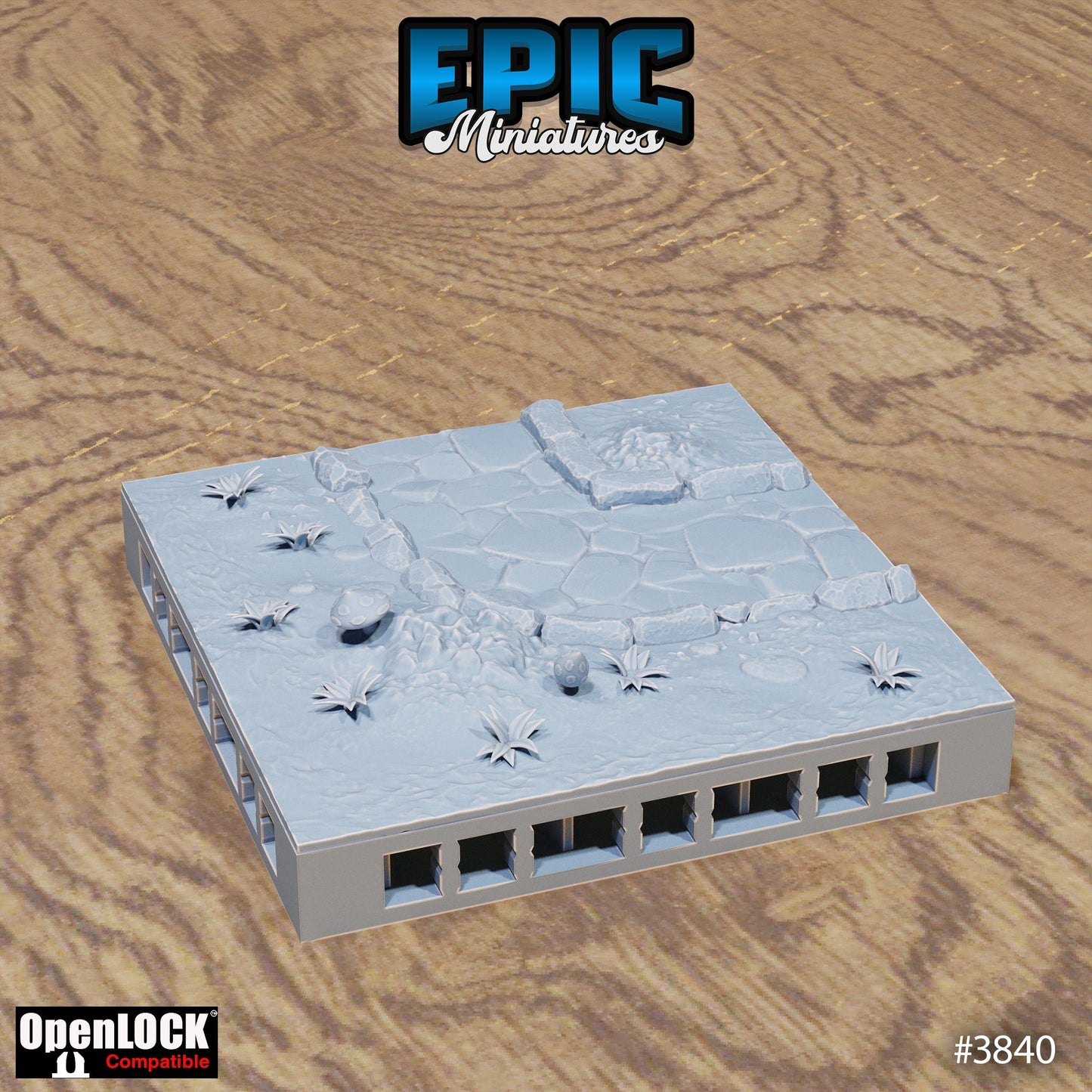 Modular Graveyard Tiles, Floor Set (OpenLock) - Epic Miniatures