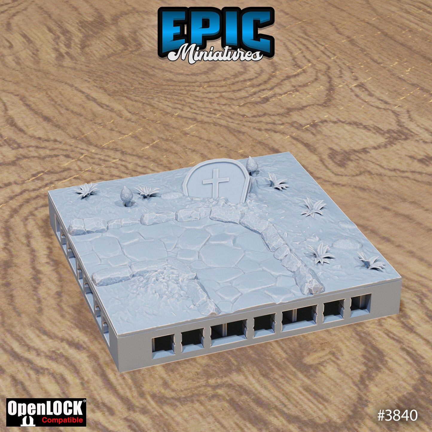 Modular Graveyard Tiles, Floor Set (OpenLock) - Epic Miniatures