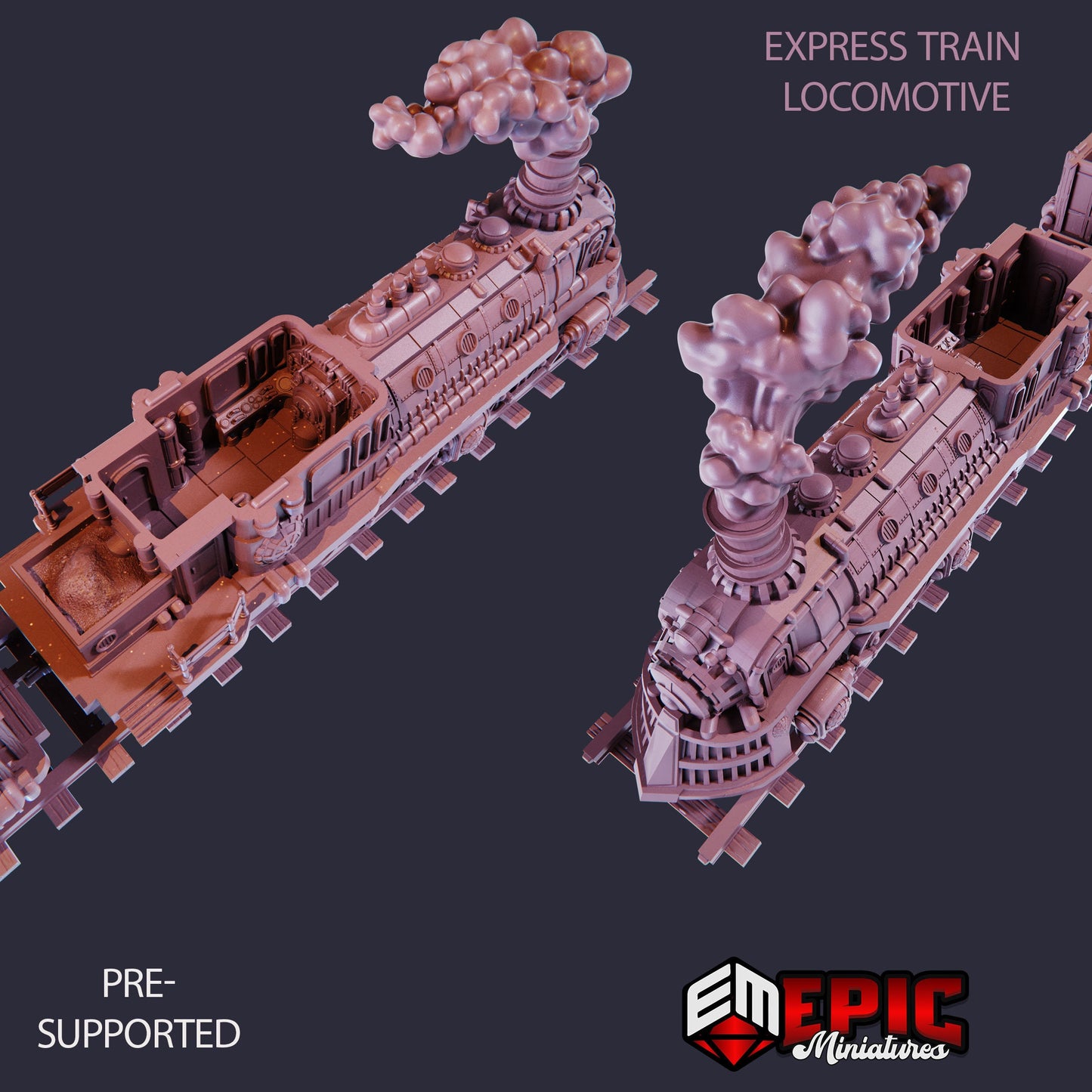 Steam Tech Express Train (Modular Kit) - Epic Miniatures