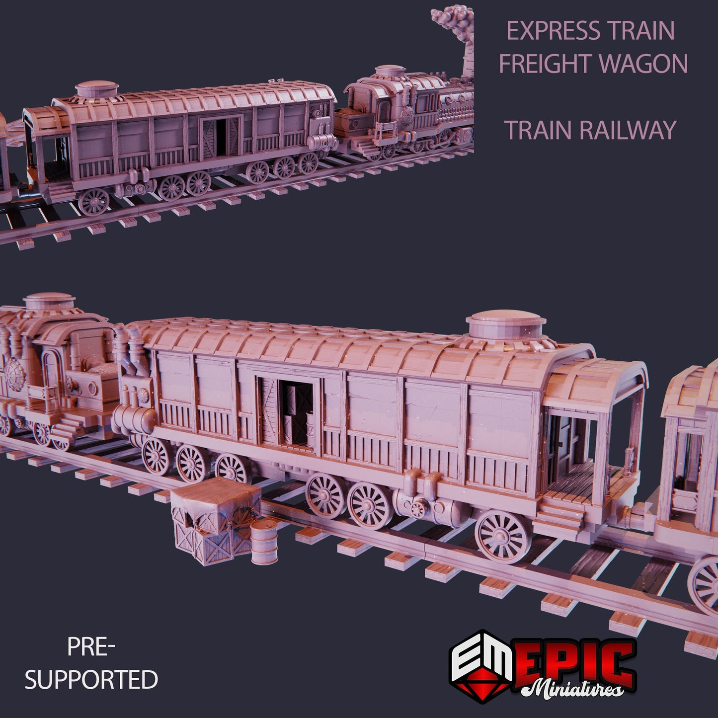Steam Tech Express Train (Modular Kit) - Epic Miniatures