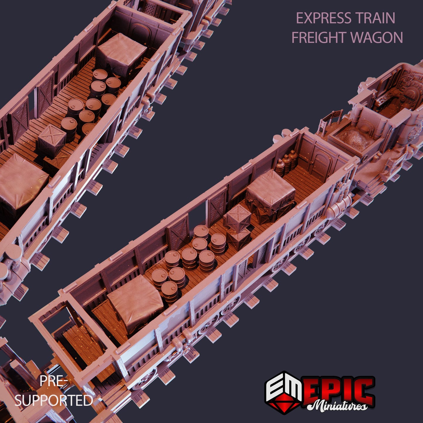 Steam Tech Express Train (Modular Kit) - Epic Miniatures