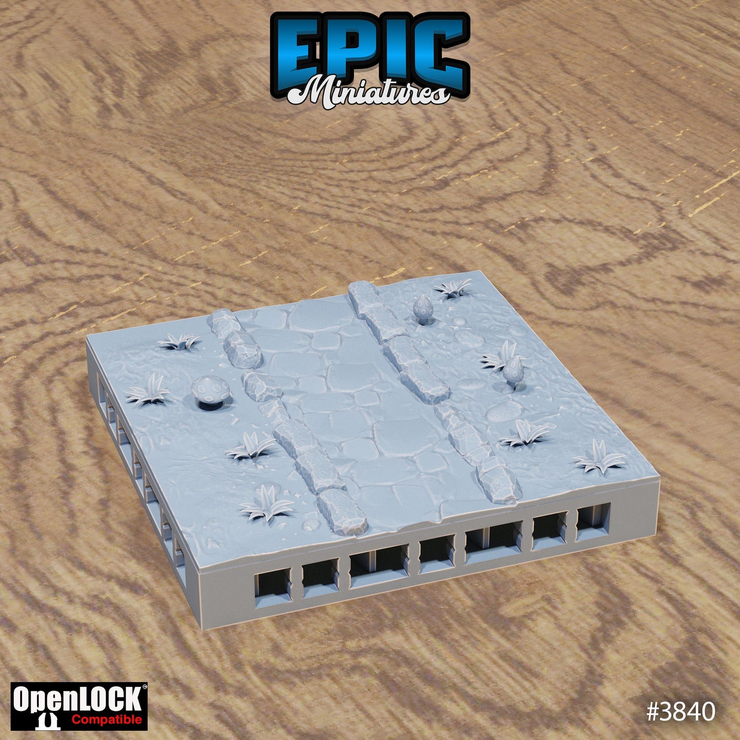 Modular Graveyard Tiles, Floor Set (OpenLock) - Epic Miniatures
