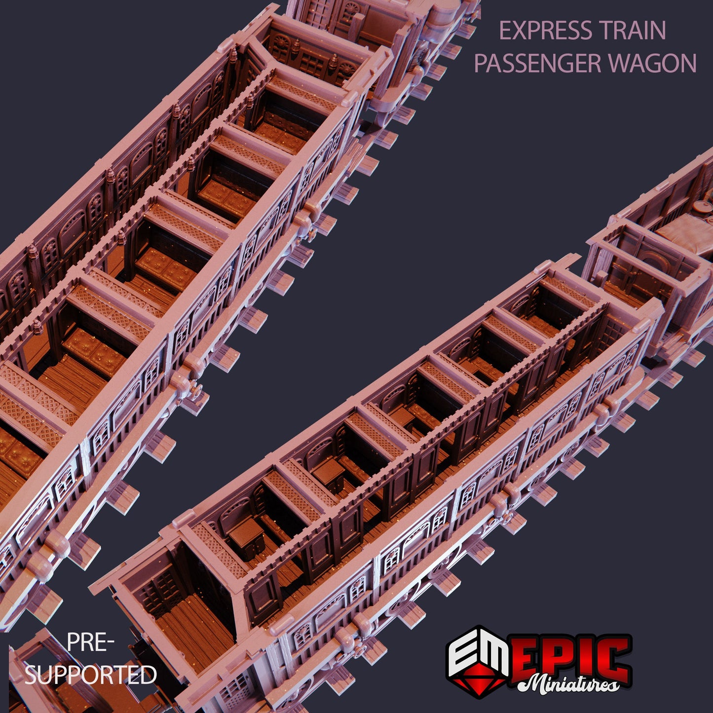Steam Tech Express Train (Modular Kit) - Epic Miniatures