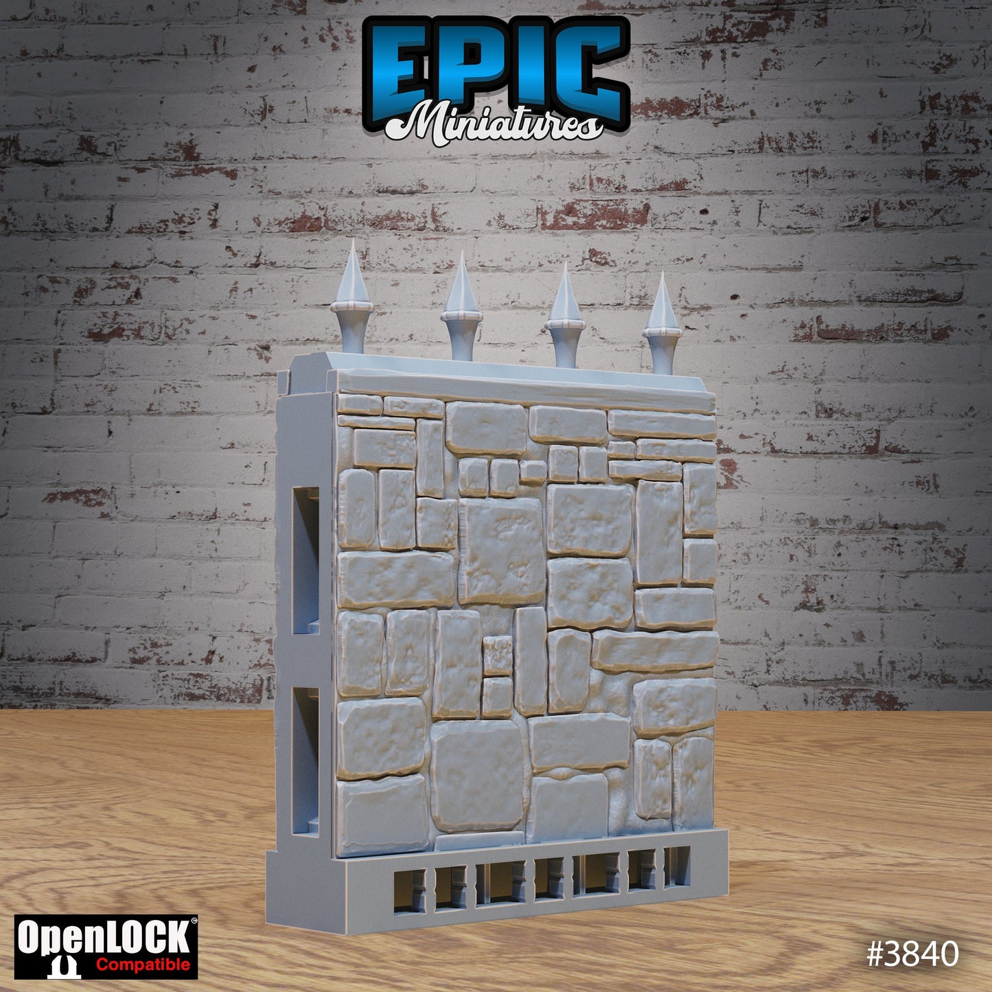 Modular Graveyard Tiles, Fences & Gates Set (OpenLock) - Epic Miniatures