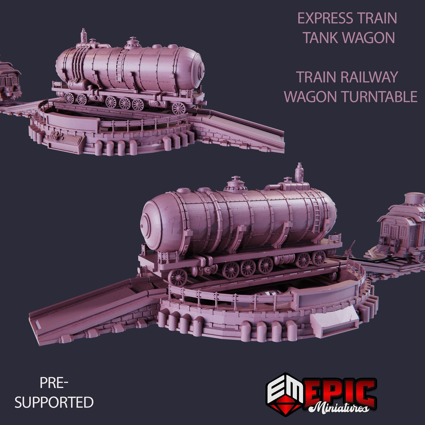 Steam Tech Express Train (Modular Kit) - Epic Miniatures
