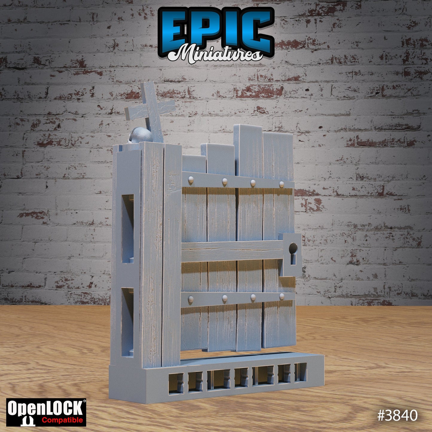 Modular Graveyard Tiles, Fences & Gates Set (OpenLock) - Epic Miniatures
