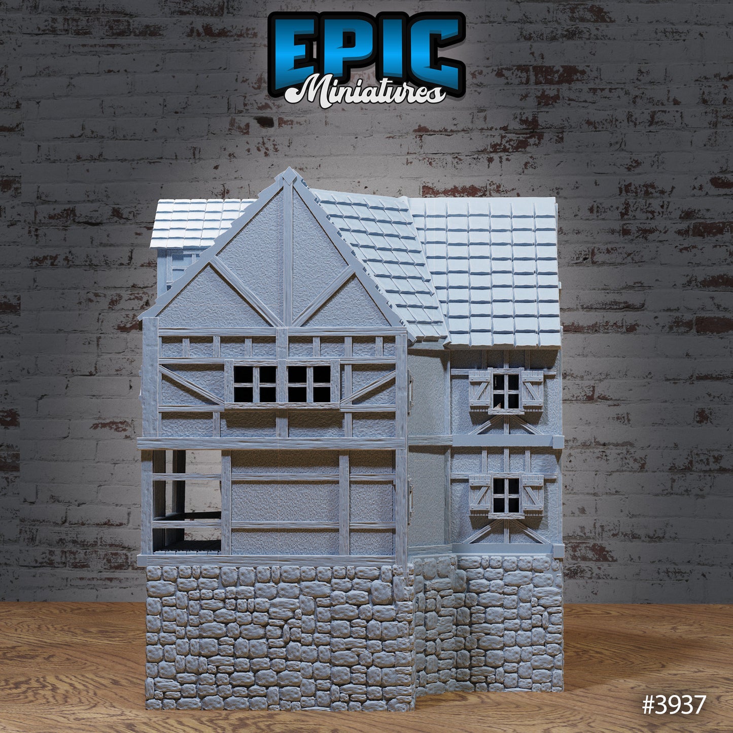 City House Corner, Playable Terrain Piece - Epic Miniatures
