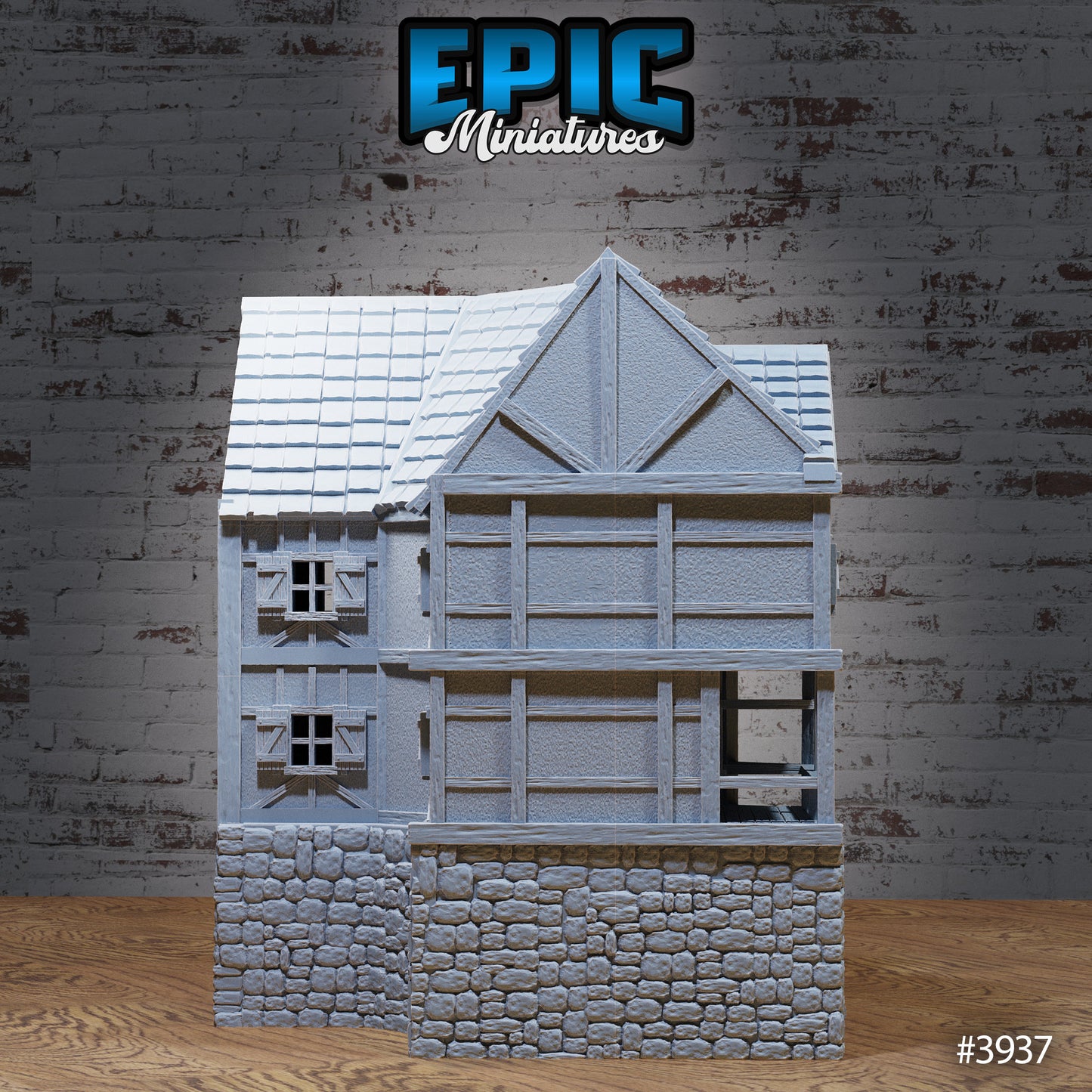 City House Corner, Playable Terrain Piece - Epic Miniatures
