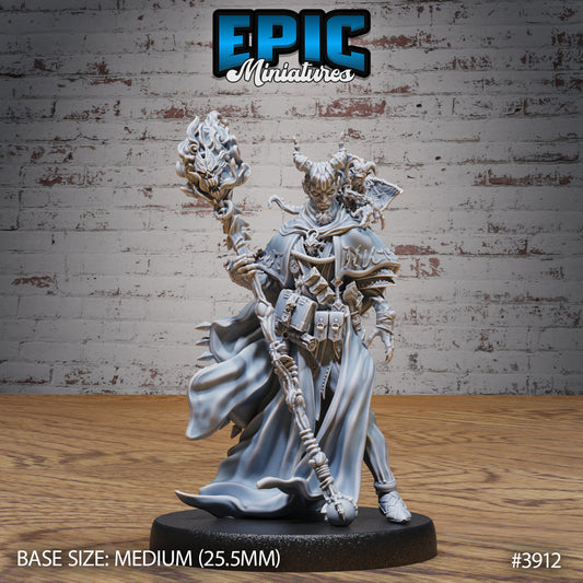 Tiefling Guild Summoner (3 Variants Available) - Epic Miniatures