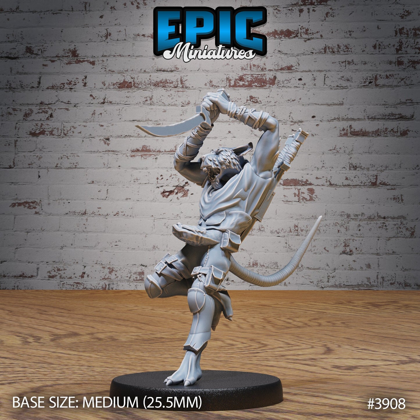 Veteran Rat Folk Thief (3 Variants Available) - Epic Miniatures
