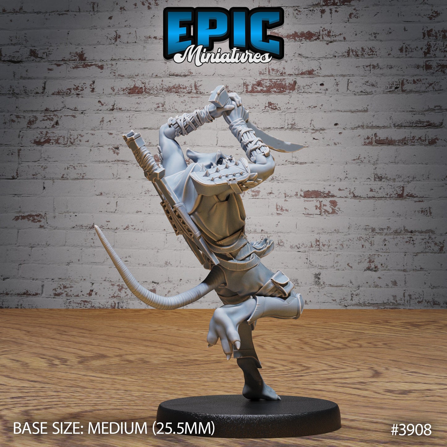 Veteran Rat Folk Thief (3 Variants Available) - Epic Miniatures