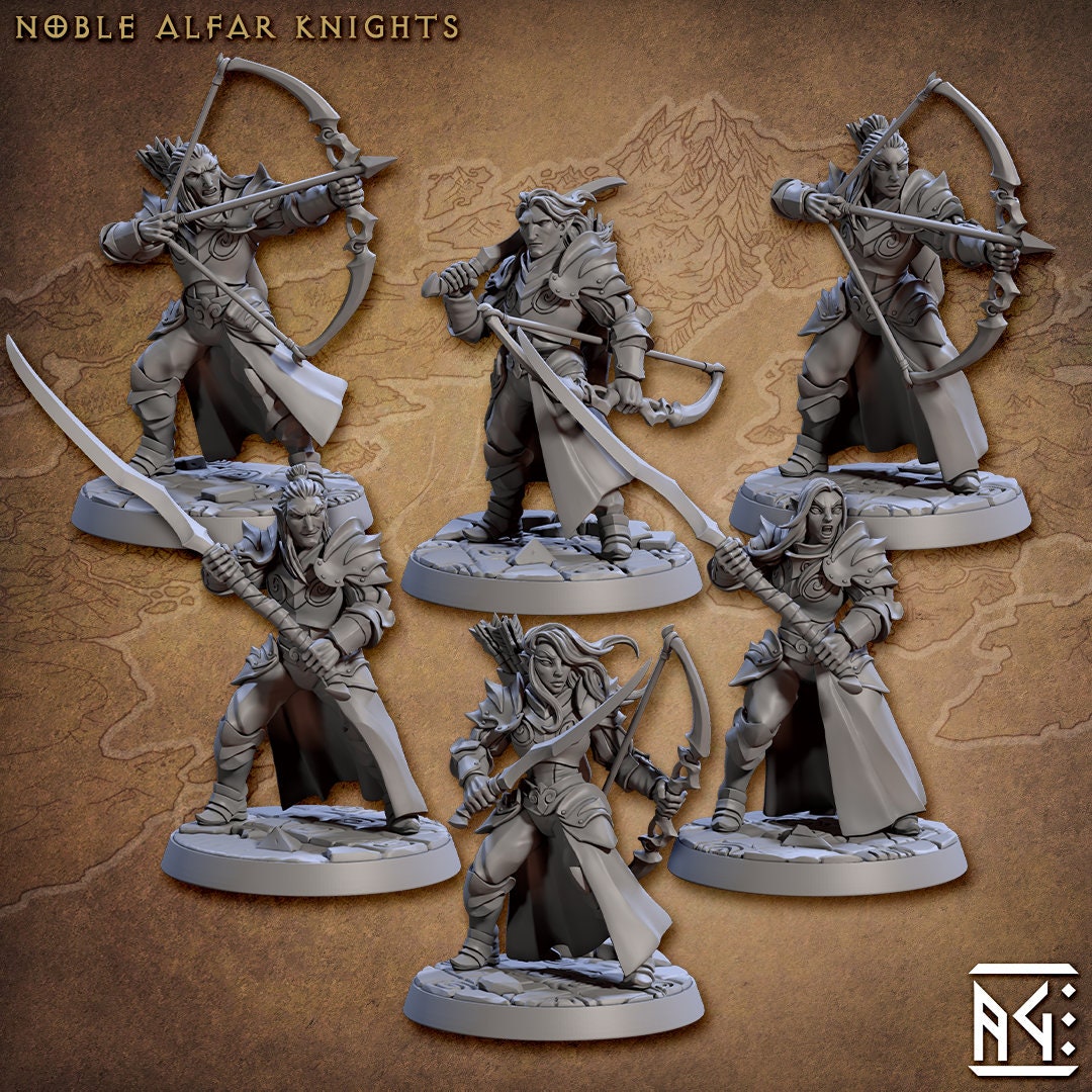 Noble Alfar Knights (6 Variants Available) - Artisan Guild