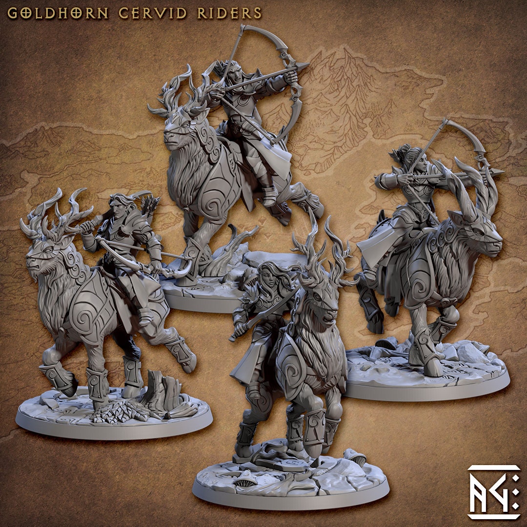 Goldthorn Cervid Riders (4 Variants Available) - Artisan Guild