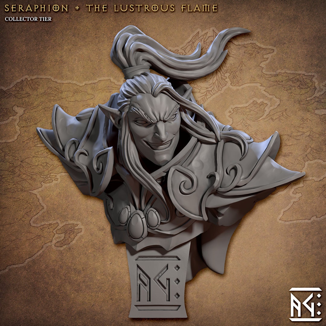 Seraphion, the Lustrous Flame Bust - Artisan Guild