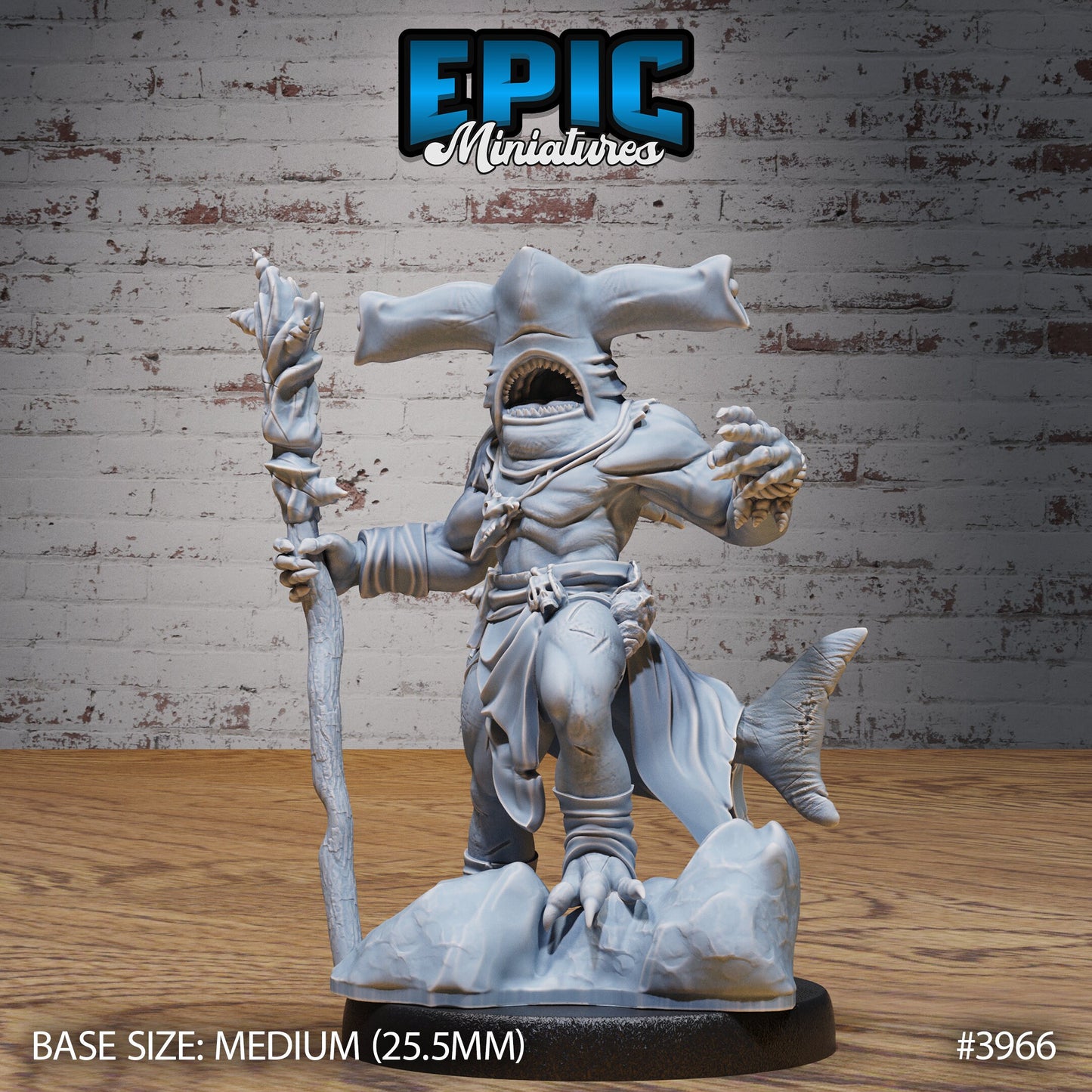 Hammer Shark Folk (3 Variants Available) - Epic Miniatures