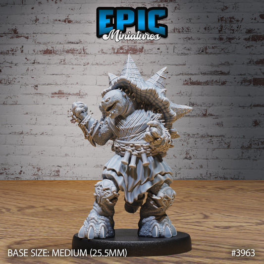 Turtle Folk Necromancer (3 Variants Available) - Epic Miniatures