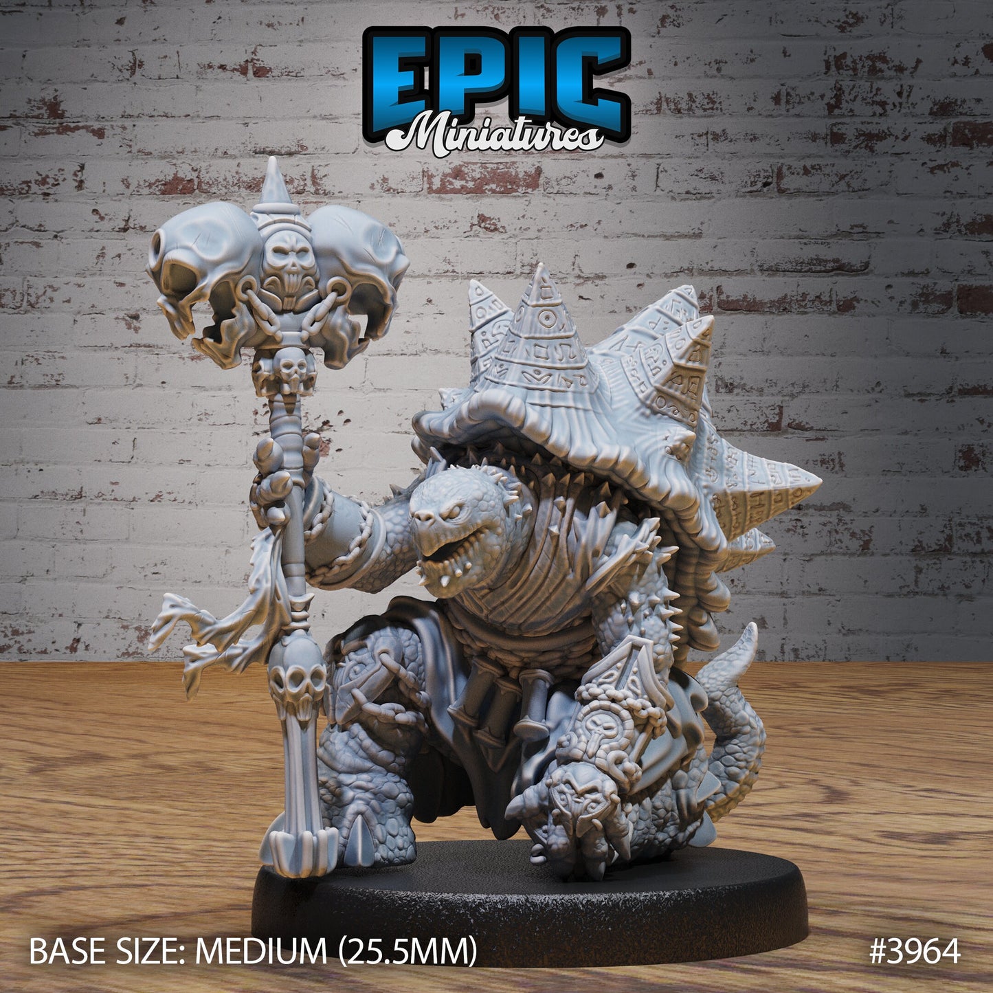 Turtle Folk Necromancer (3 Variants Available) - Epic Miniatures