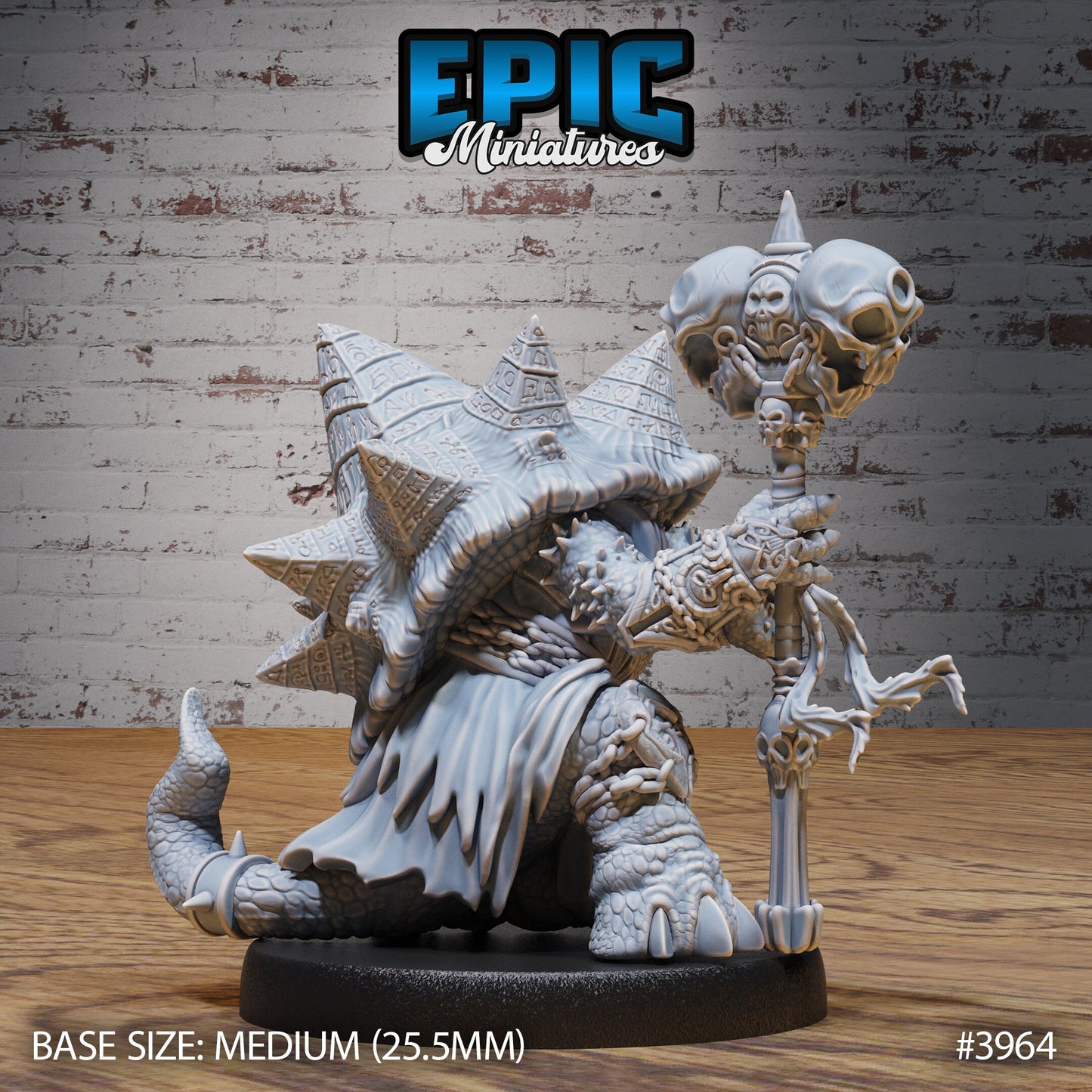 Turtle Folk Necromancer (3 Variants Available) - Epic Miniatures