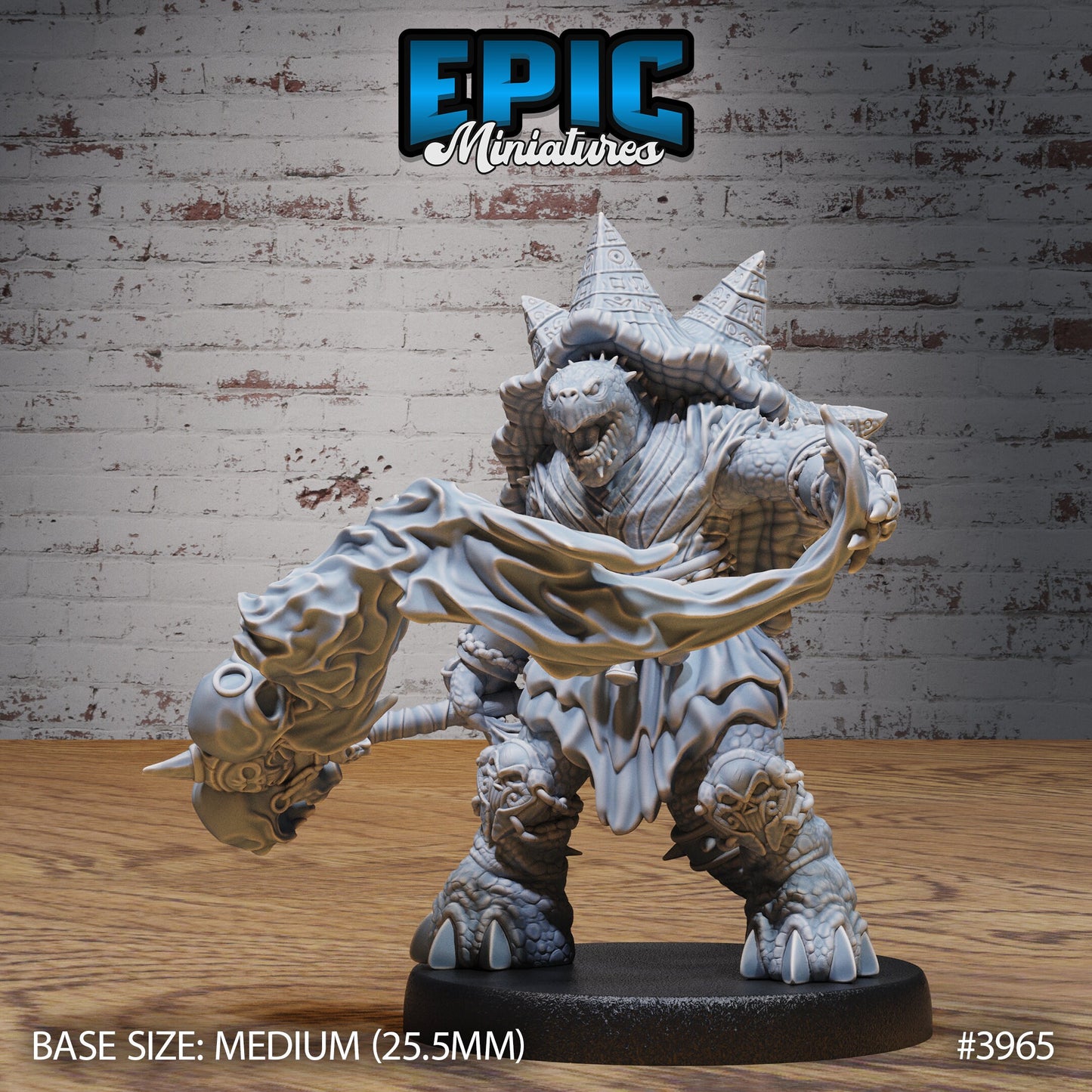 Turtle Folk Necromancer (3 Variants Available) - Epic Miniatures
