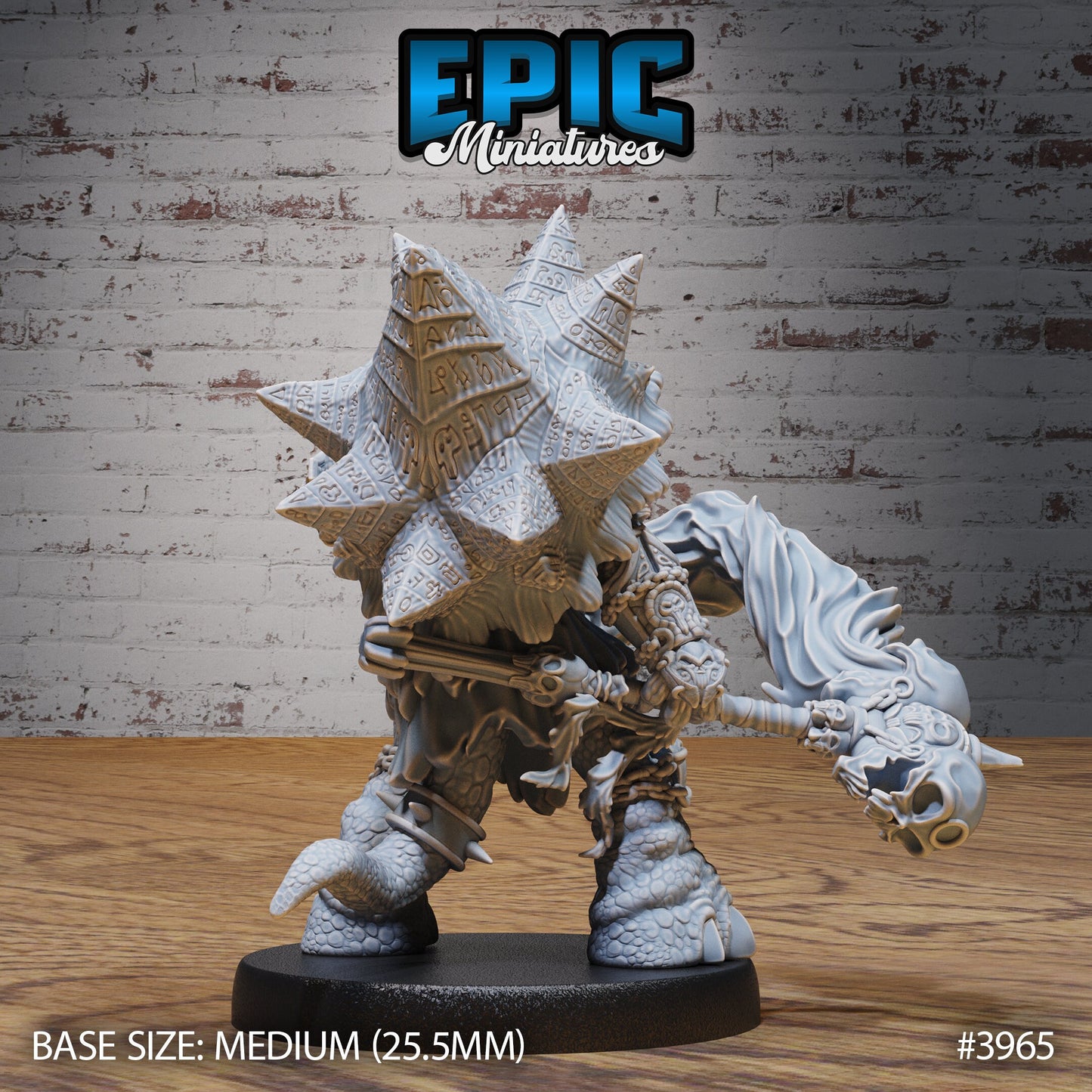 Turtle Folk Necromancer (3 Variants Available) - Epic Miniatures