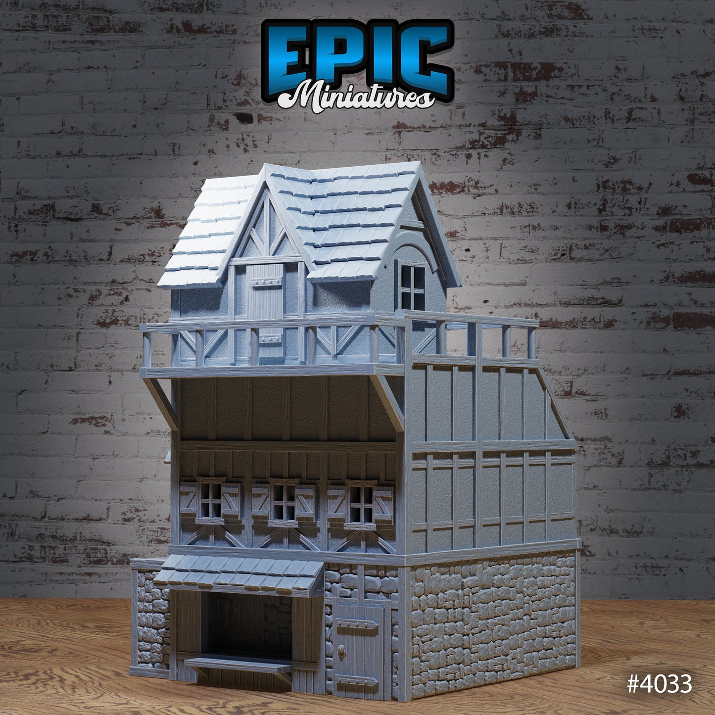 City House End, Playable Terrain Piece (2 Variants Available) - Epic Miniatures