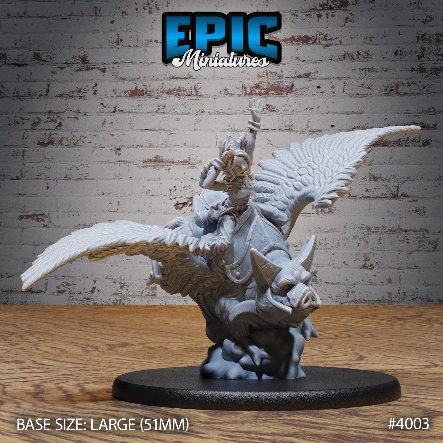 Flying Pig Mount (3 Variants Available) - Epic Miniatures
