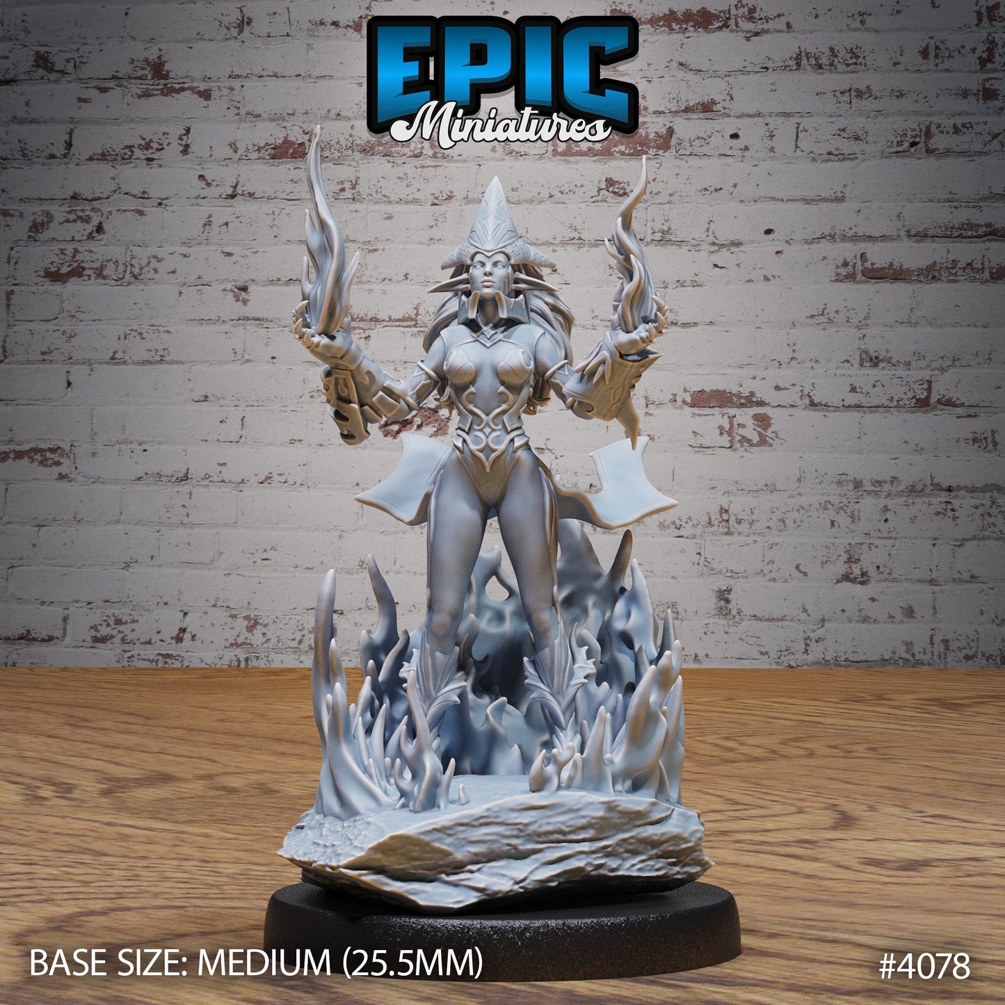 Fire Genasi Female (4 Variants Available) - Epic Miniatures
