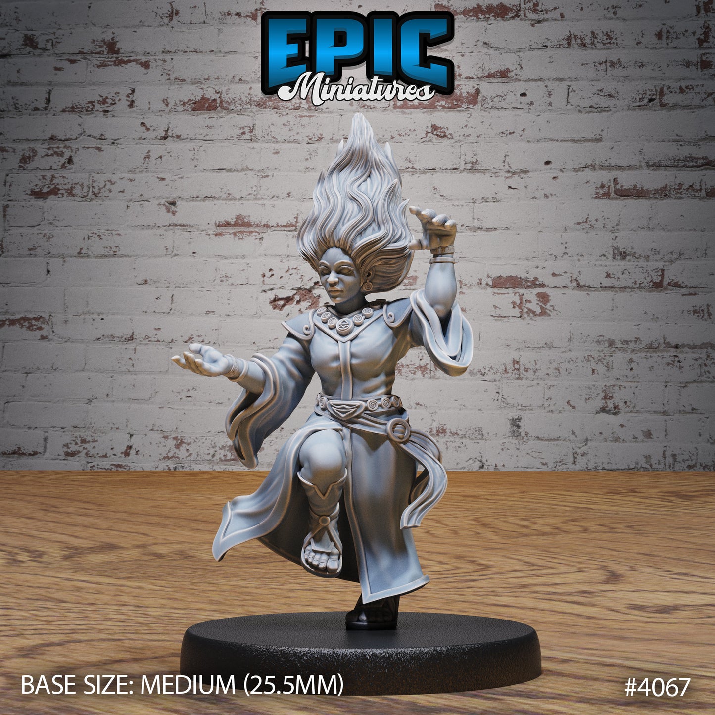 Dwarf Wind Mage (3 Variants Available) - Epic Miniatures