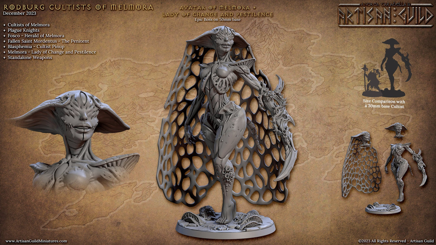 Melmora, Lady of Pestilence (2 Variants Available) - Artisan Guild