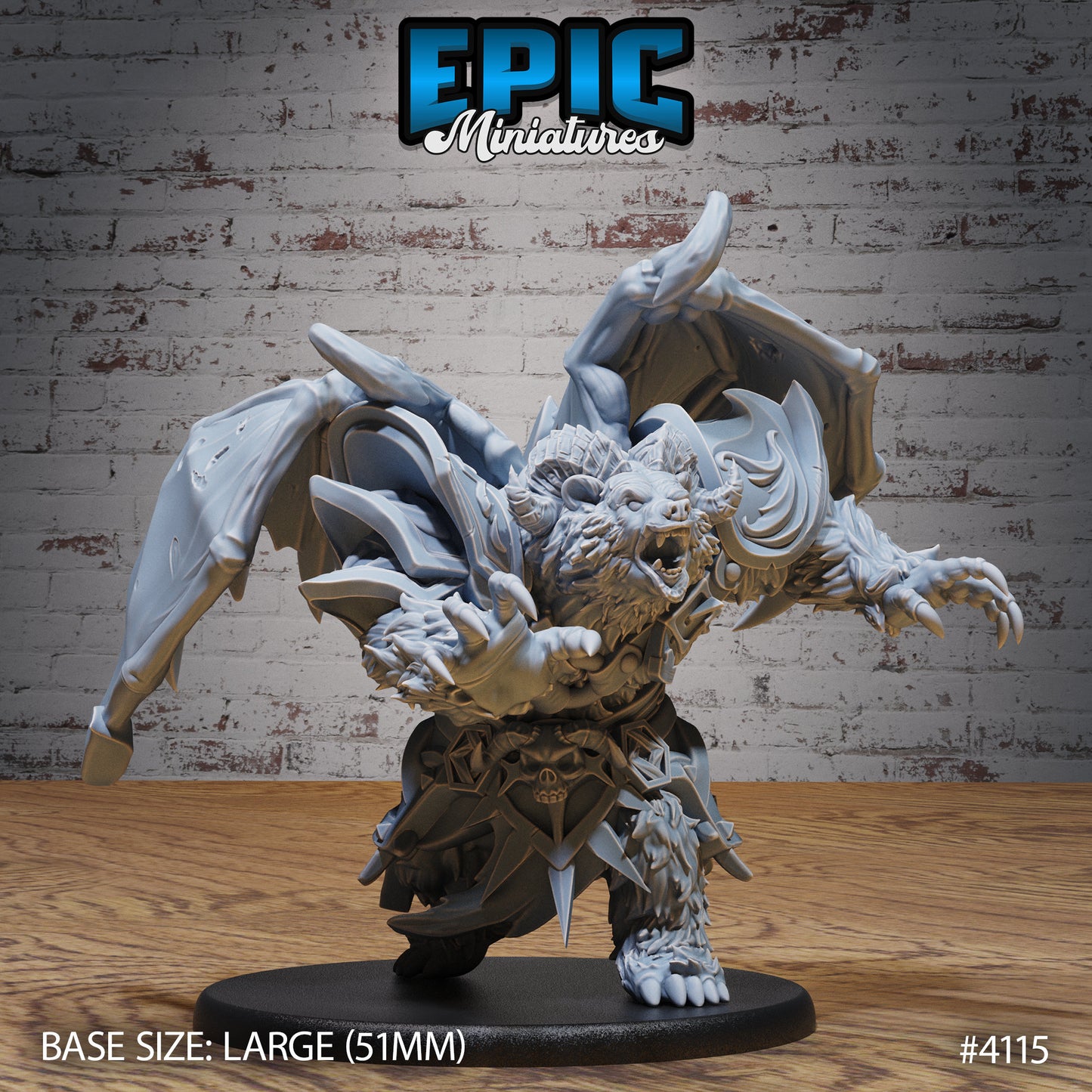 Winged Bear Druid (3 Variants Available) - Epic Miniatures