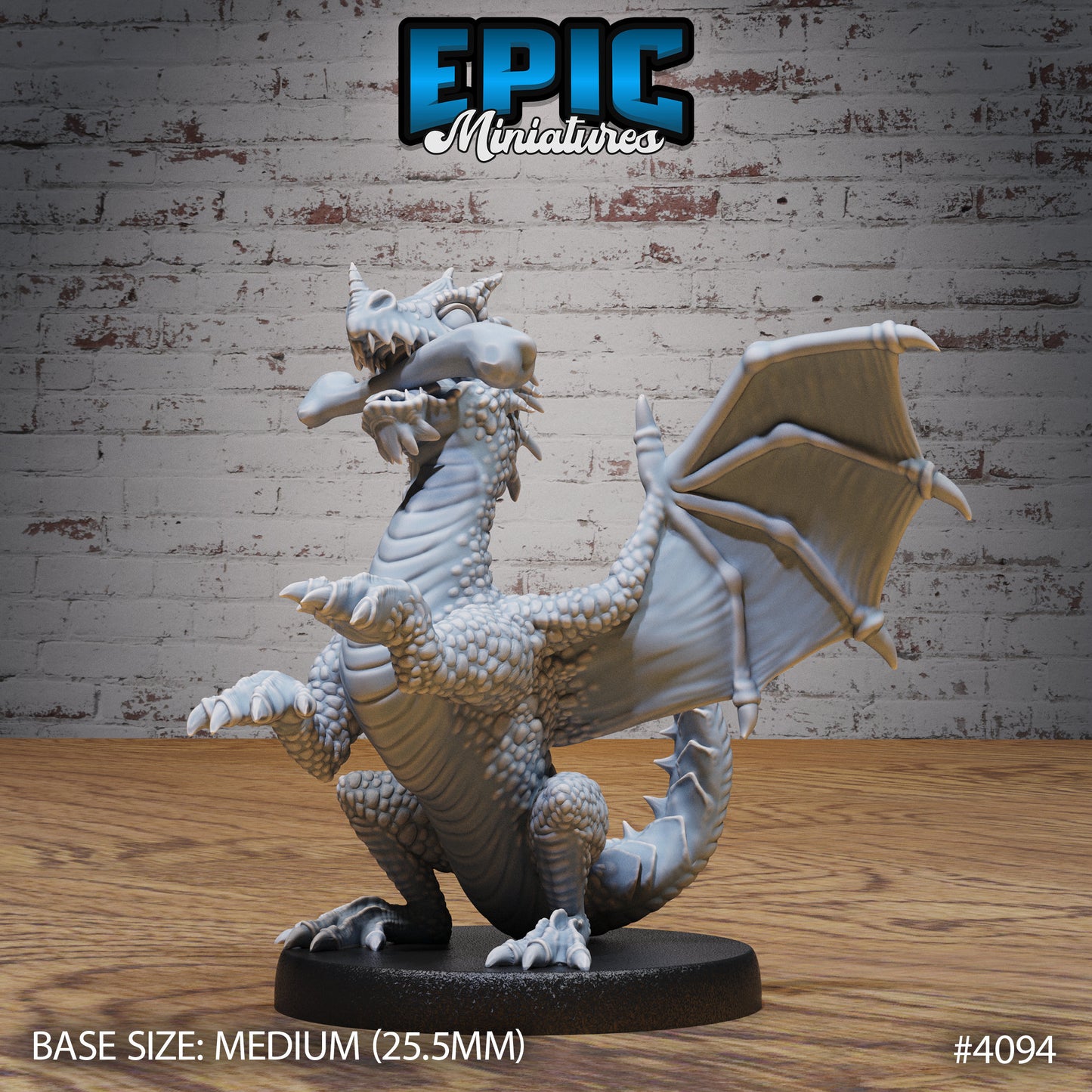 Green Dragon Wyrmling (3 Variants Available) - Epic Miniatures