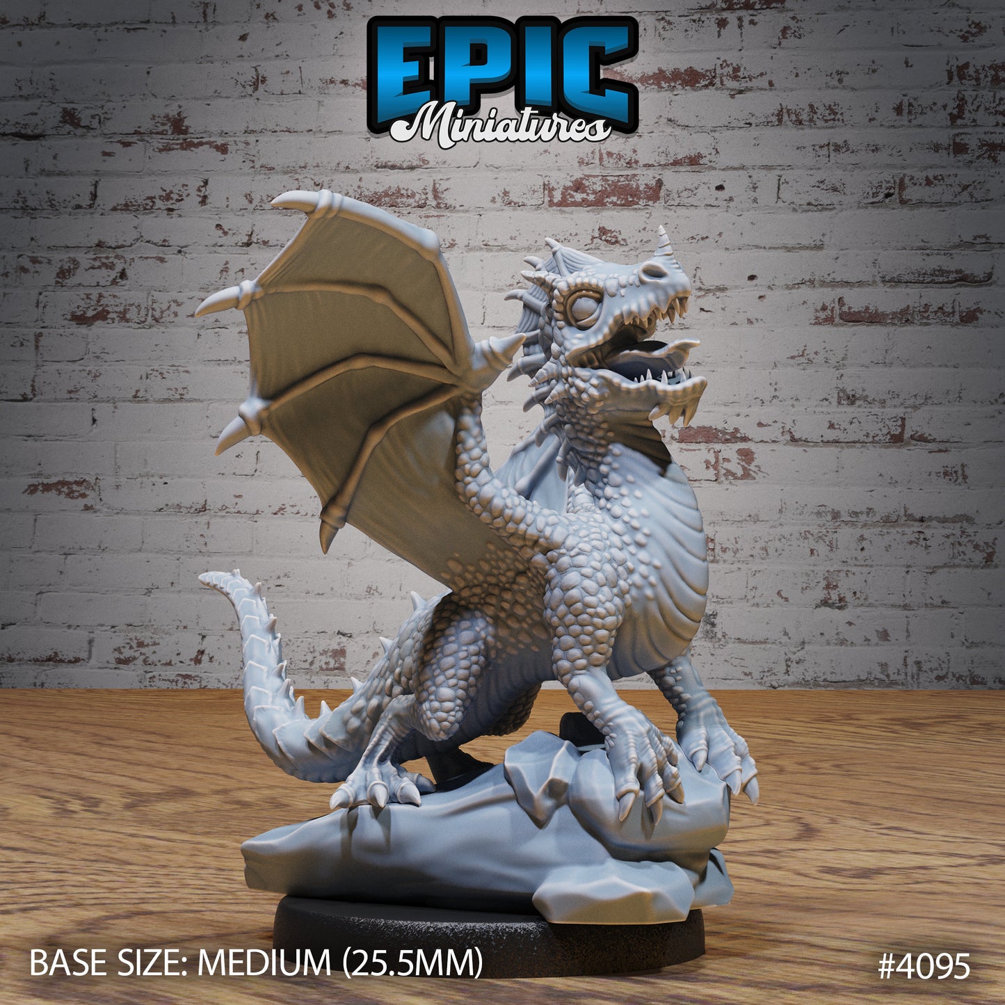 Green Dragon Wyrmling (3 Variants Available) - Epic Miniatures