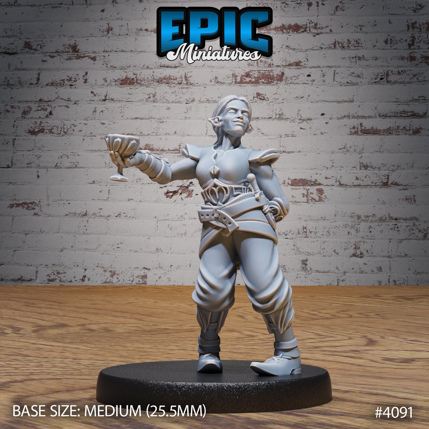 Elf Villagers, Set 2 (4 Variants Available) - Epic Miniatures