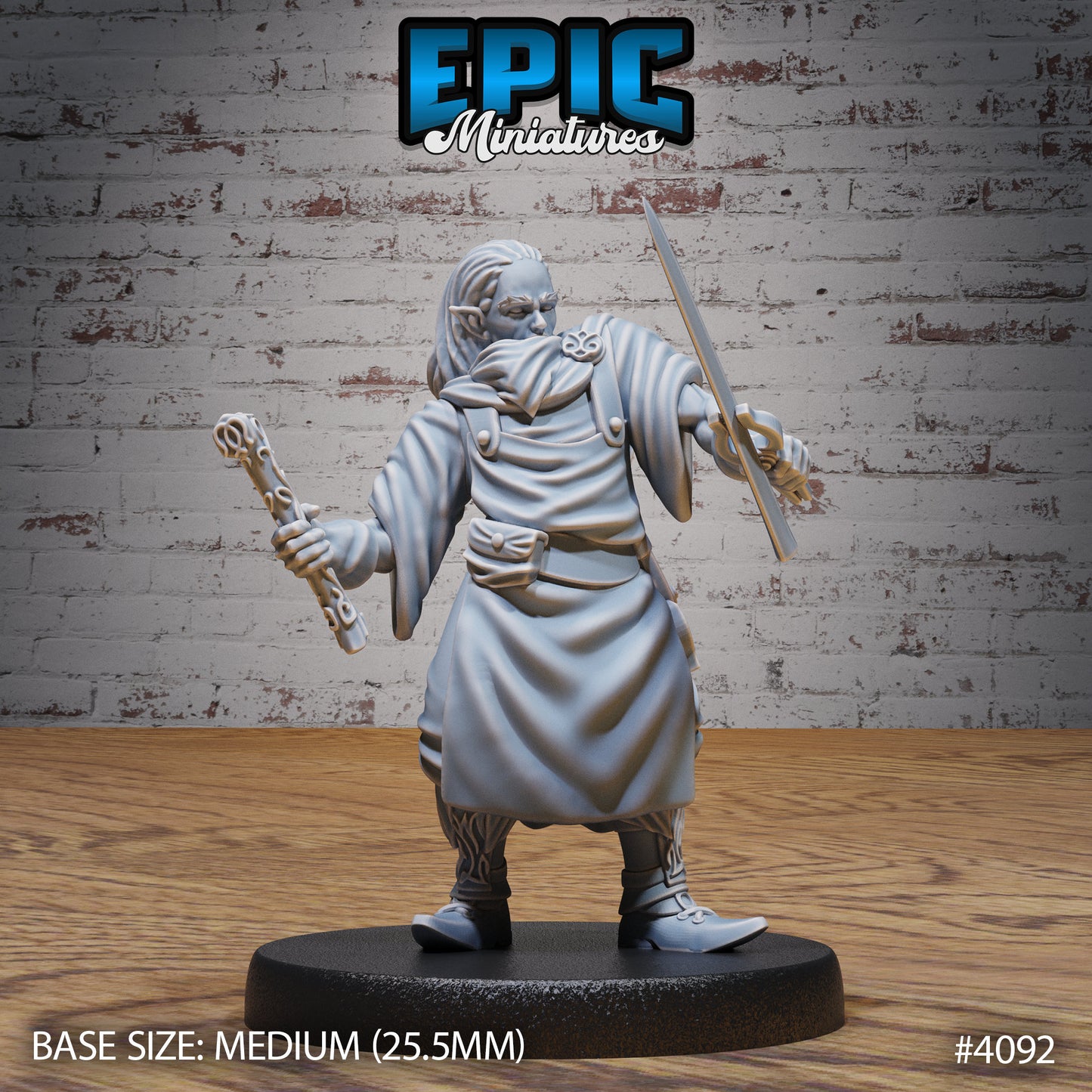Elf Villagers, Set 2 (4 Variants Available) - Epic Miniatures