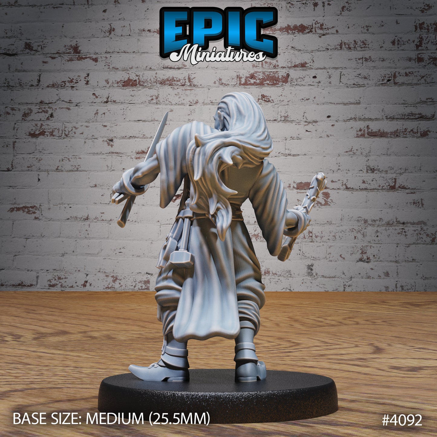 Elf Villagers, Set 2 (4 Variants Available) - Epic Miniatures