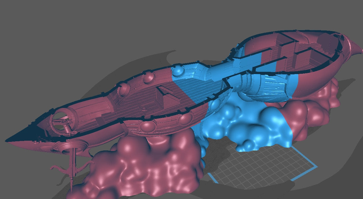 Elven Warbird Spelljammer, Playable Terrain Piece - Epic Miniatures